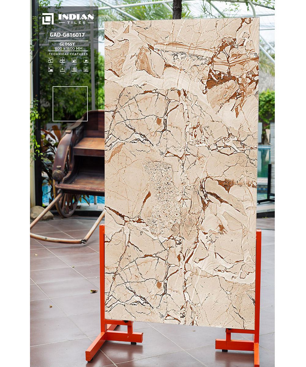 Gạch Ấn Độ 800x1600mm Bóng GAD-P816017
