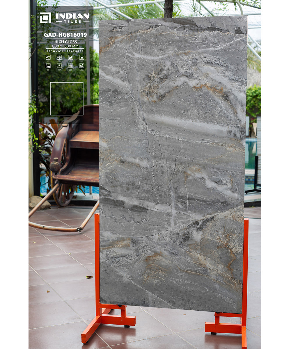 Gạch Ấn Độ 800x1600mm Siêu Bóng GAD-HG816019